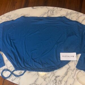 Athleta Women's Long Sleeve Top in Vibrant Blue